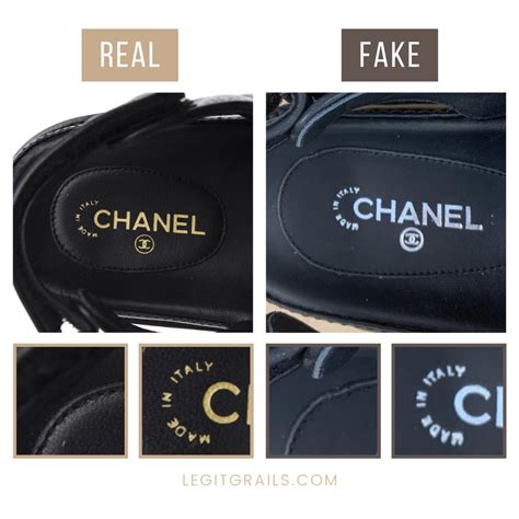 real chanel slides vs fake|chanel counterfeit brands.